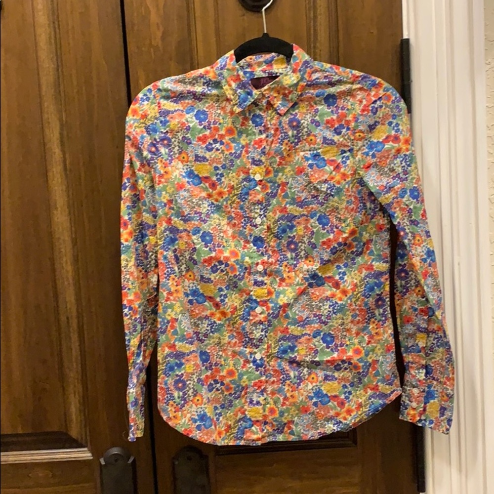 Floral button down